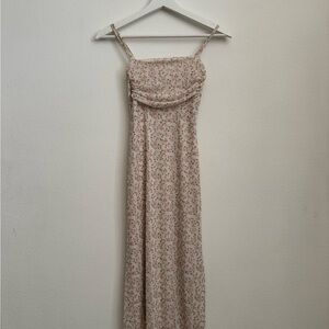 See You Monday Pink Floral Maxi Slip Dress